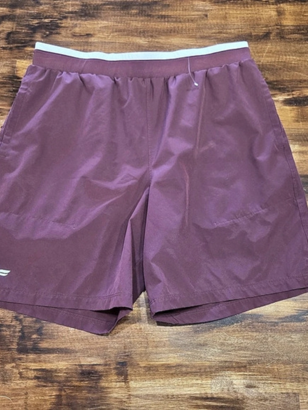Fabletics Men’s Fundamental Shorts Maroon Purple Lined Athletic Lightweight M